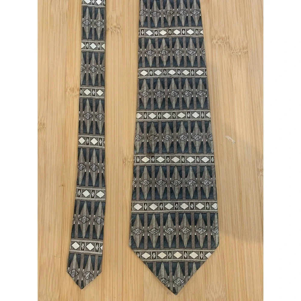 Pierre Cardin Tie 100% Silk Geometric Men's Necktie 60